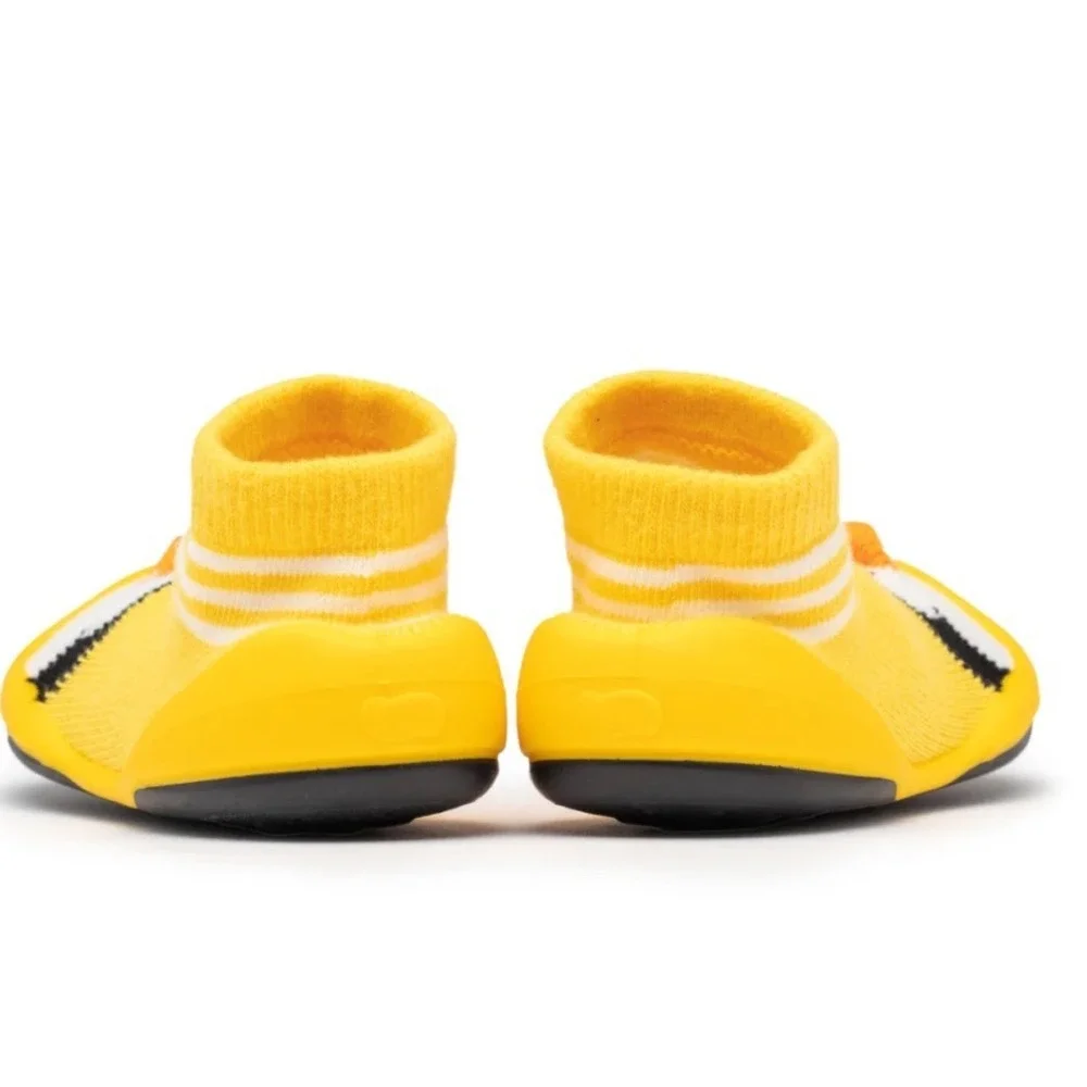 Komuello Penguin Yellow Baby Shoes US 5 Innovative Non-Slip Sock Shoes